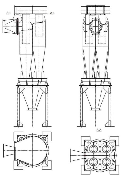 чертеж циклона У21-ББЦ в Нижневартовске